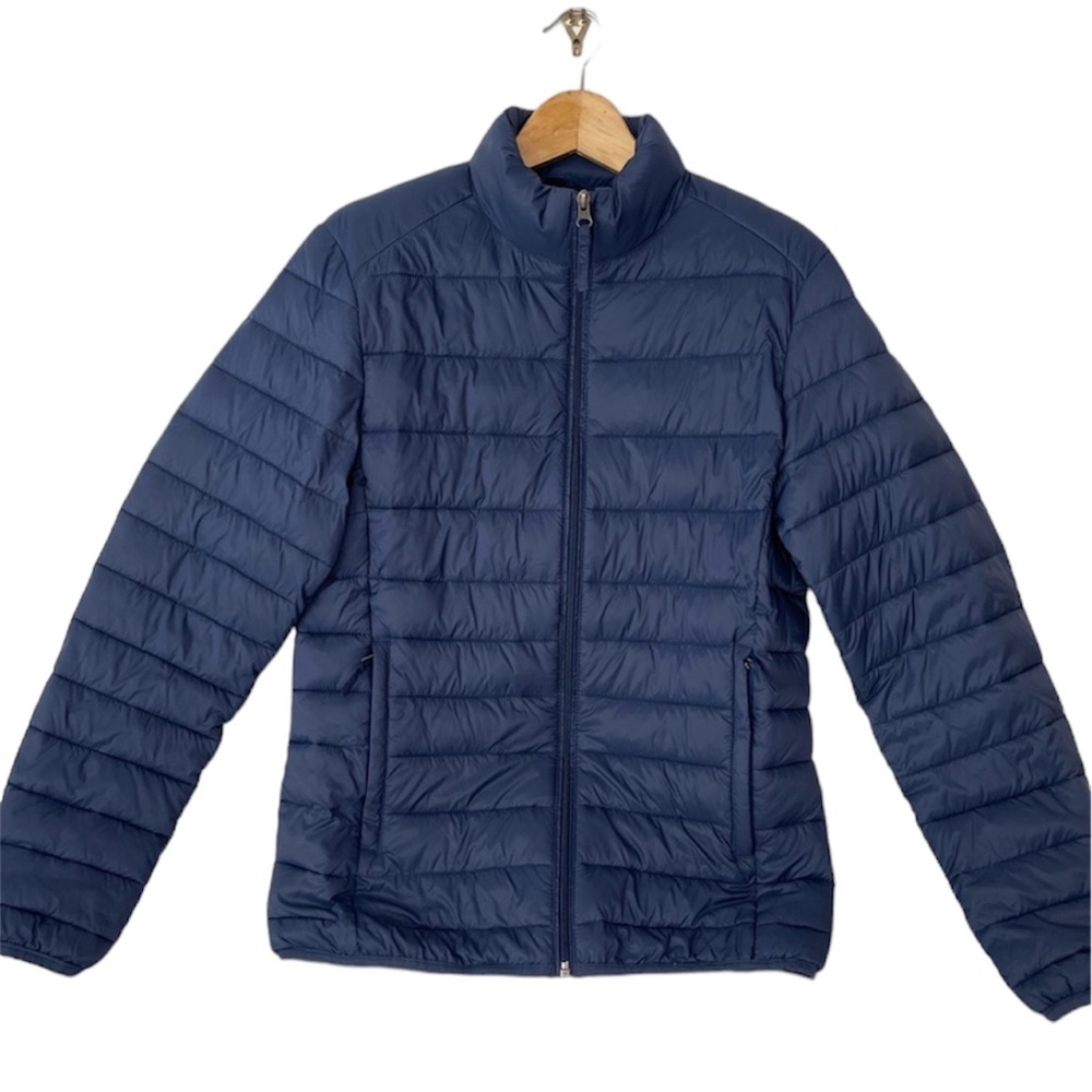 Amazon Essentials Puffer Jacket Navy Blue Water R… - image 1